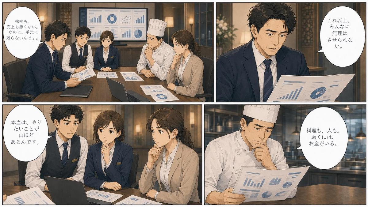 「売上は、ある。でも、利益が残らない。」本編1ページ目