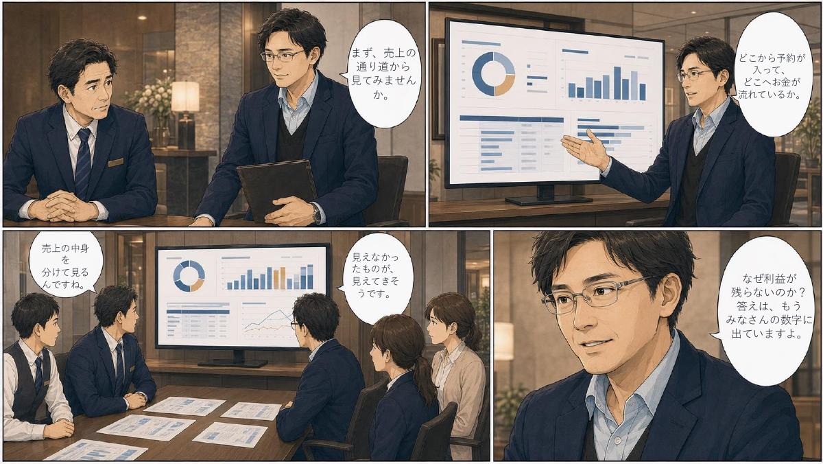 「売上は、ある。でも、利益が残らない。」本編2ページ目