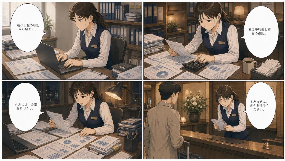「接客の時間を、取り戻す。」本編2ページ目