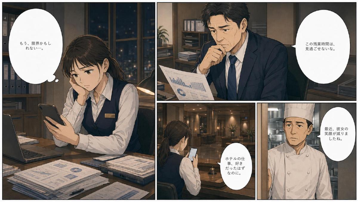 「接客の時間を、取り戻す。」本編3ページ目